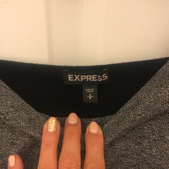 Express gray long sleeved dress - Picture 3 of 3